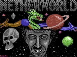 Title screen of Netherworld on the Commodore 64.