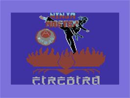 Title screen of Ninja Master on the Commodore 64.