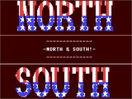 Title screen of North & South on the Commodore 64.