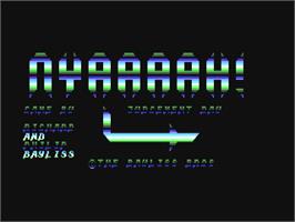 Title screen of Nyaaaah! 04.2 - Judgement Day on the Commodore 64.