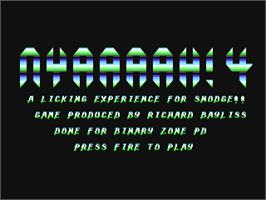 Title screen of Nyaaaah! 04 - A Licking Experience For Snodge on the Commodore 64.