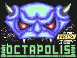 Title screen of Octapolis on the Commodore 64.
