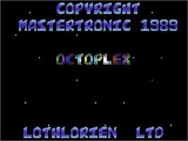 Title screen of Octoplex on the Commodore 64.