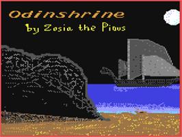 Title screen of Odinshrine on the Commodore 64.