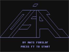 Title screen of Oisac on the Commodore 64.