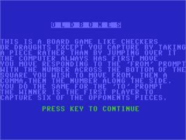 Title screen of Oldbones on the Commodore 64.