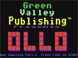 Title screen of Ollo / Olo on the Commodore 64.