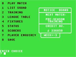 Title screen of On The Bench on the Commodore 64.