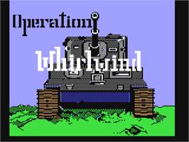 Title screen of Operation Whirlwind on the Commodore 64.