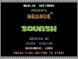 Title screen of Orange Squash on the Commodore 64.