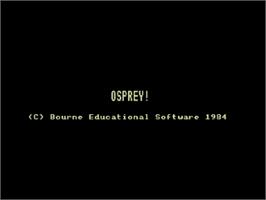 Title screen of Osprey! on the Commodore 64.