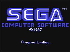Title screen of Out Run on the Commodore 64.