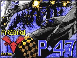 Title screen of P47 Thunderbolt on the Commodore 64.