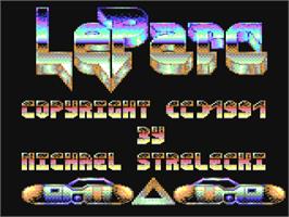 Title screen of Parc, Le on the Commodore 64.