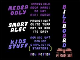 Title screen of Paste-man Pat on the Commodore 64.