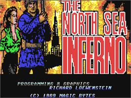 Title screen of Penalty Soccer on the Commodore 64.
