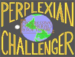 Title screen of Perplexian Challenger on the Commodore 64.