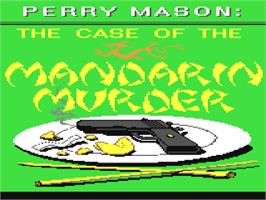 Title screen of Perry Mason - The Case Of The Mandarin Murder on the Commodore 64.