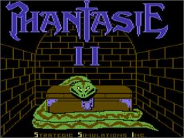 Title screen of Phantasie 2 on the Commodore 64.