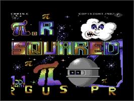 Title screen of Pi. R Squared on the Commodore 64.