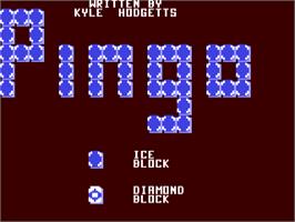 Title screen of Pingo (ECP) on the Commodore 64.