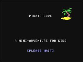 Title screen of Pirate Cove on the Commodore 64.