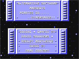 Title screen of Pirates In Hyperspace on the Commodore 64.