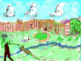 Title screen of Play Golf on the Commodore 64.