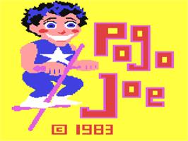 Title screen of Pogo Joe on the Commodore 64.