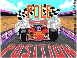 Title screen of Pole Position 2 on the Commodore 64.