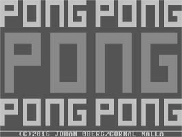 Title screen of Pong! (Happy Computer) on the Commodore 64.