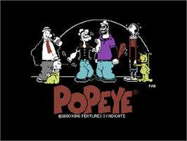 Title screen of Popeye 2 on the Commodore 64.