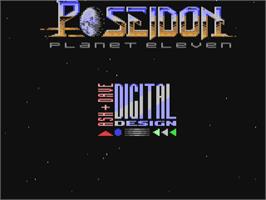 Title screen of Poseidon - Planet Eleven on the Commodore 64.