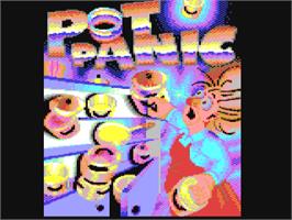 Title screen of Pot Panic on the Commodore 64.