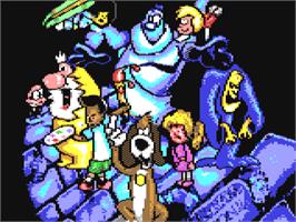 Title screen of Potsworth And Co. on the Commodore 64.