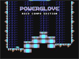 Title screen of Powerglove on the Commodore 64.