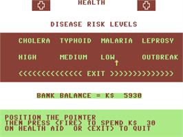 Title screen of President on the Commodore 64.