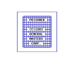 Title screen of Prisoner on the Commodore 64.
