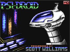 Title screen of Psi-droid on the Commodore 64.