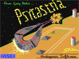 Title screen of Psycastria on the Commodore 64.