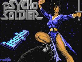 Title screen of Psycho Soldier on the Commodore 64.