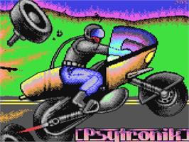 Title screen of Psykozone on the Commodore 64.