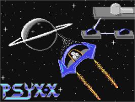 Title screen of Psyxx on the Commodore 64.