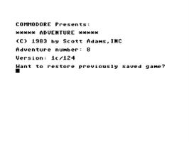 Title screen of Pyramid of Doom on the Commodore 64.