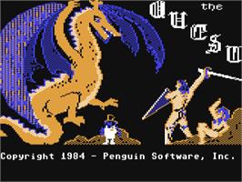 Title screen of Quest on the Commodore 64.