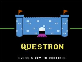 Title screen of Questron on the Commodore 64.
