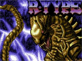 Title screen of R-type on the Commodore 64.