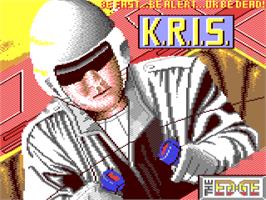 Title screen of R.i.s.k. - Rapid Intercept Seek And Kill on the Commodore 64.
