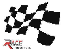 Title screen of Race on the Commodore 64.
