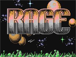 Title screen of Rage on the Commodore 64.